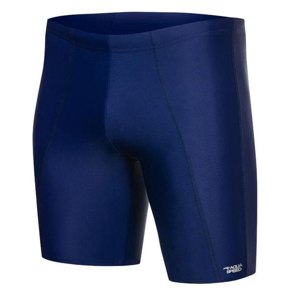 Spodenki pływackie jammer męskie Aqua Speed Long. Niebieskie odzież kąpielowa Aqua-Speed, m, bez wzorów, sportowe. Za 59.99 zł.