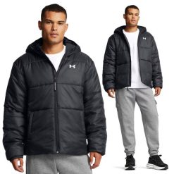 Męska kurtka puchowa zimowa puchówka Under Armour Lightweight Insulated. Czarne kurtki Under Armour, na zimę, m, bez wzorów, z puchu, bez kaptura. Za 459.50 zł.