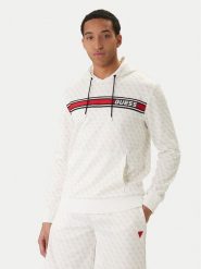 Guess Bluza Z4BQ30 K7122 Écru Regular Fit. Bluzy Guess, m, z aplikacjami, z syntetyku, bez kaptura. Za 479.99 zł.