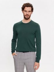 Hugo Sweter San Cedric-M1 50476832 Zielony Regular Fit. Zielone swetry rozpinane Hugo, m, bez wzorów, z wełny, bez kołnierzyka, bez ramiączek. Za 319.99 zł.