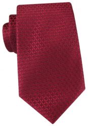 Krawat w Kolorze Głębokiej Czerwieni, z Drobnym Wzorkiem - Alties. Czerwone krawaty i muchy Alties, bez wzorów, z tkaniny. Za 55.00 zł.