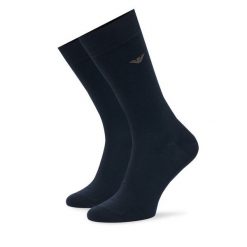 Skarpety długie EA7 Emporio Armani. Niebieskie skarpety EA7 Emporio Armani, bez wzorów. Za 69.99 zł.