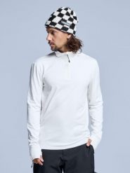 Bluza narciarska - Męska - Arctic 2.0 - Off White. Białe bielizna termoaktywna POEDERBAAS, na zimę, m, bez wzorów, z elastanu, bez ramiączek, na golfa. Za 177.72 zł.