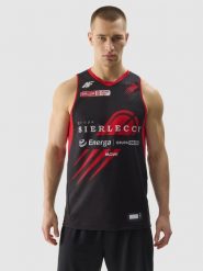 4F Tank top replika wyjazdowy z sezonu 2023/24 męski 4F x Czarni Słupsk - multikolor XL. Czarne bezrękawniki 4F, m, bez wzorów, z dzianiny, bez kołnierzyka, bez ramiączek. W wyprzedaży za 119.99 zł.