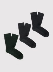 Zestaw 3 skarpet za kostkę. Skarpety Pako Lorente, bez wzorów, z bawełny. Za 44.99 zł.