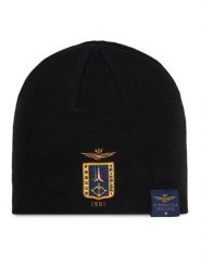 Aeronautica Militare Czapka 262CU0092UL00450 Czarny. Czarne czapki zimowe Aeronautica Militare, bez wzorów. Za 179.99 zł.