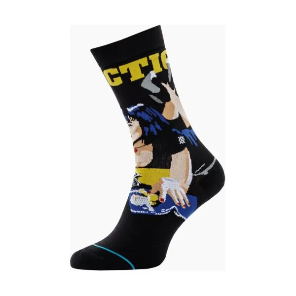 Stance Skarpety Pulp Fiction , czarny, rozmiar M. Czarne skarpety Stance, bez wzorów, z bawełny. Za 79.99 zł.
