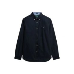 Koszula z długim rękawem Superdry Preppy Oxford. Niebieskie koszule Superdry, m, bez wzorów, bez kołnierzyka, bez ramiączek. Za 269.00 zł.