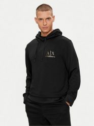 Armani Exchange Bluza 3DZMSB Z9N1Z 1200 Czarny Regular Fit. Czarne bluzy Armani Exchange, m, bez wzorów, z syntetyku, bez kaptura. Za 359.99 zł.