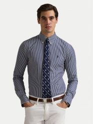 Polo Ralph Lauren Koszula 710929346017 Niebieski Custom Fit. Niebieskie koszule Polo Ralph Lauren, m, bez wzorów, z bawełny, bez kołnierzyka, bez ramiączek. Za 629.99 zł.