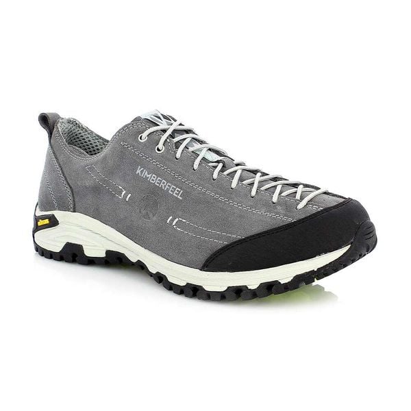 Buty trekkingowe dla dorosłych - CHOGORI - Szare. Szare buty turystyczne Kimberfeel, bez wzorów, z materiału, bez zapięcia, trekkingowe. Za 529.99 zł.