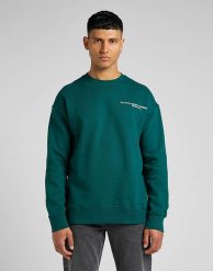 LEE LOGO LOOSE SWS MĘSKA BLUZA NIEROZPINANA BEZ KAPTURA NADRUK ESMERALDA L84ITJ96 112322647. Bluzy Lee, l, bez wzorów, bez kaptura. Za 119.99 zł.