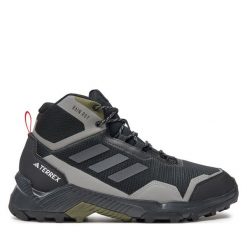 Trekkingi adidas. Czarne buty trekkingowe Adidas, bez wzorów, bez zapięcia. Za 399.99 zł.