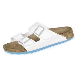 Klapki męskie Birkenstock Arizona. Białe klapki Birkenstock, z materiału. Za 536.00 zł.