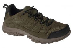 Buty trekkingowe męskie, Crestwood Waterproof. Zielone buty turystyczne Columbia, bez wzorów, z materiału, przed kostkę, bez zapięcia, trekkingowe. Za 339.99 zł.