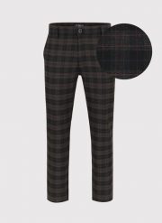 PAKO LORENTE – Casualowe męskie spodnie w kratę P22WF-WX-002-C-0. Czarne spodnie materiałowe Pako Lorente, na co dzień, l, bez wzorów, z elastanu, casualowe. Za 149.99 zł.