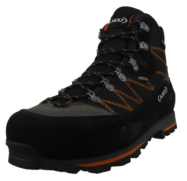 Buty trekkingowe męskie Aku Trekker Lite Iii Wide Gtx. Czarne buty turystyczne Aku, bez wzorów, z materiału, za kostkę, bez zapięcia, trekkingowe. Za 992.00 zł.