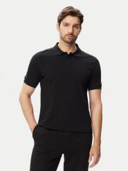 Guess Polo Z6YP03 K4967 Czarny Regular Fit. Czarne koszulki polo Guess, m, z aplikacjami, z bawełny, bez kołnierzyka, bez ramiączek. Za 294.99 zł.