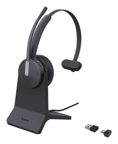 Zestaw słuchawkowy Yealink BH70 Mono Teams z podstawką ładującą USB-C/A. Słuchawki bezprzewodowe yealink. Za 509.99 zł.