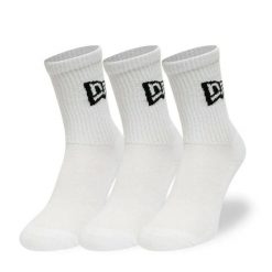 Skarpetki z flagą New Era Crew. Białe skarpety New Era, bez wzorów, z bawełny. Za 92.00 zł.