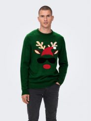 Only & Sons Sweter 22023347 Zielony Regular Fit. Zielone swetry rozpinane Only & Sons, m, bez wzorów, z syntetyku, bez kołnierzyka, bez ramiączek. Za 179.99 zł.