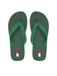 Tommy Jeans Japonki Tjm Beach Sandal EM0EM01560 Zielony. Zielone japonki Tommy Jeans, bez wzorów, z jeansu. Za 79.99 zł.