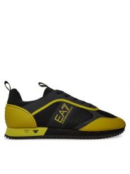 EA7 Emporio Armani Sneakersy X8X027 XK050 D187 Czarny. Czarne buty sportowe casual EA7 Emporio Armani, bez wzorów, z materiału, bez zapięcia. Za 599.99 zł.