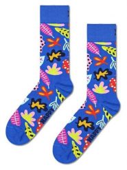 Happy Socks Skarpety w kolorze niebieskim rozmiar: 36-40. Niebieskie skarpety Happy Socks, bez wzorów, prążkowane. Za 34.85 zł.