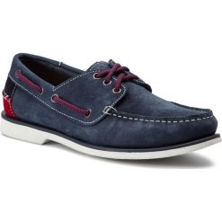 Mokasyny TOMMY JEANS - Suede Boatshoe EM0EM00253 Ink 006. Mokasyny marki Tommy Jeans. W wyprzedaży za 399.00 zł.