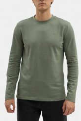 Męski Longsleeve Mustang Style Arlington Agave Green 1016874 6473. Zielone bluzki z długim rękawem Mustang, m, bez wzorów, bez kołnierzyka, bez ramiączek. Za 119.99 zł.