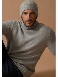 Perfect Cashmere Kaszmirowy golf "Marius" w kolorze jasnoszarym rozmiar: XL. Szare golfy Perfect Cashmere, xl, bez wzorów, z kaszmiru, bez ramiączek. Za 464.46 zł.