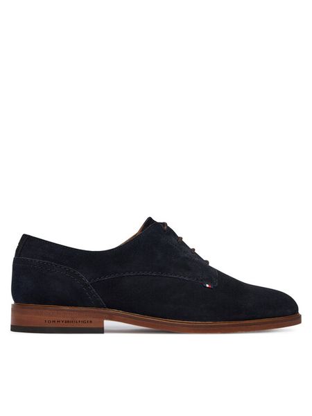 Tommy Hilfiger Półbuty Hilfiger Suede Dress Shoe FM0FM05776 Granatowy. Niebieskie eleganckie półbuty Tommy Hilfiger, bez wzorów, ze skóry, bez obcasa, bez zapięcia. Za 405.99 zł.