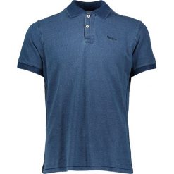 Koszulka polo "Francis" w kolorze niebieskim. Niebieskie koszulki polo sportowe marki Pepe Jeans, bez wzorów, z bawełny, bez kołnierzyka, bez ramiączek. W wyprzedaży za 150.95 zł.