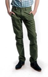 LEE CHINO SLIM MĘSKIE SPODNIE MATERIAŁOWE GREEN L768CA67. Zielone eleganckie spodnie Lee, l, z materiału. Za 209.99 zł.