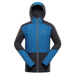 Męska bluza trekkingowa hybrydowa Alpine Pro Gomar. Niebieskie bluzy z kapturem Alpine Pro, m, bez wzorów, z kapturem. W wyprzedaży za 399.00 zł.