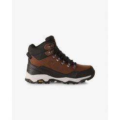 Unisex wysokie buty outdoorowe Kilpi TRACKER HIGH WP-U. Brązowe buty trekkingowe Kilpi, bez wzorów, z nylonu, bez zapięcia. Za 938.45 zł.
