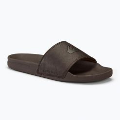Klapki męskie Quiksilver Rivi Nubuck Slide brown 1. Brązowe klapki Quiksilver, z nubiku. Za 99.99 zł.