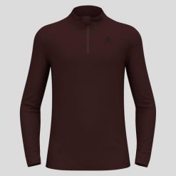 Bluza termoaktywna męska Odlo Merino 260 BL Top Turtle Neck LS Half Zip. Czerwone bielizna termoaktywna ODLO, na zimę, m, bez wzorów, bez ramiączek. Za 425.19 zł.