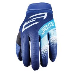 Rękawiczki XR-LITE - PASKI NIEBIESKIE (niebieskie) - XL/11. Niebieskie rękawiczki FIVE GLOVES, bez wzorów. Za 117.00 zł.