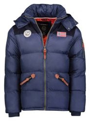 Geographical Norway Kurtka zimowa "Celian" w kolorze granatowym rozmiar: XXL. Niebieskie kurtki Geographical Norway, na zimę, xxl, bez wzorów, bez kaptura. Za 353.27 zł.