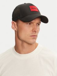 Hugo Czapka z daszkiem Kody-PL 50519398 Czarny. Czarne czapki z daszkiem Hugo, bez wzorów, z syntetyku. Za 119.99 zł.