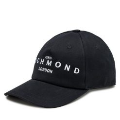 Czapka z daszkiem John Richmond. Czarne czapki z daszkiem John Richmond, bez wzorów. Za 519.99 zł.