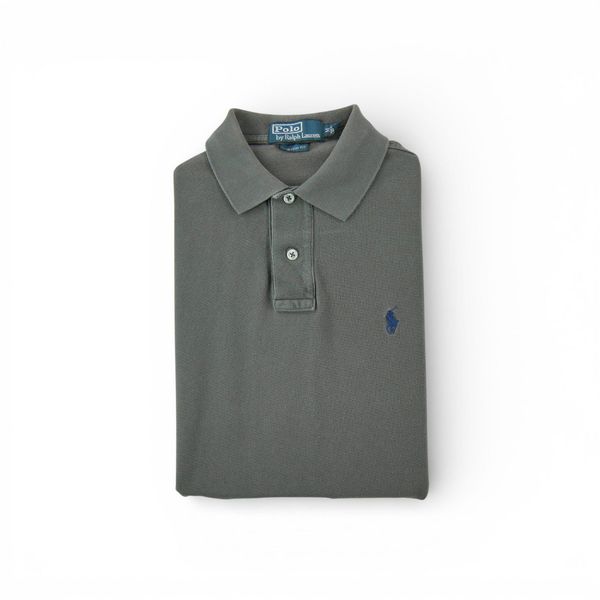 Second life - Krótki rękaw Męskie Polo Szare - Stan bardzo dobry. Szare koszulki polo RALPH LAUREN, m, bez wzorów, bez kołnierzyka, bez ramiączek, na golfa. Za 126.86 zł.