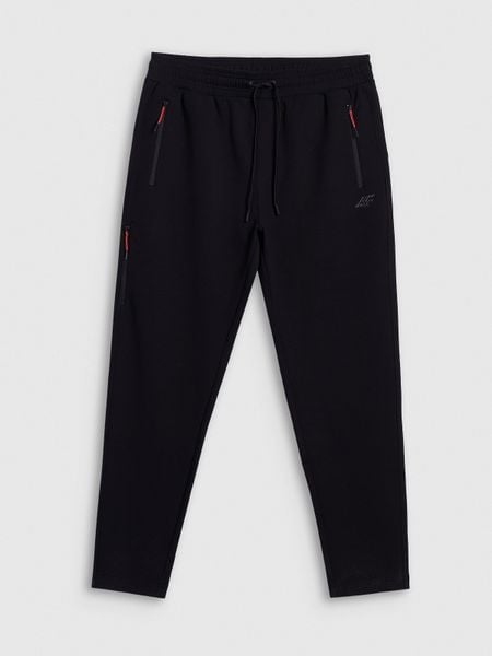 4F Spodnie dresowe joggery męskie - czarne XXL. Czarne joggery i bojówki 4F, na co dzień, l, bez wzorów, z dresówki, klasyczne. Za 169.99 zł.