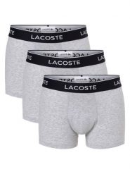 Lacoste Obcisłe bokserki pakowane po 3 szt. Mężczyźni Bawełna szary, XL. Szare bokserki LACOSTE, m, bez wzorów, z bawełny. Za 209.95 zł.