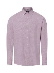 Nils Sundström koszula casual z lnem Mężczyźni Modern Fit Bawełna czerwony, S. Czerwone koszule Nils Sundström, m, bez wzorów, z bawełny, bez kołnierzyka, bez ramiączek. Za 179.95 zł.
