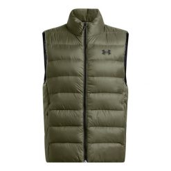 Kurtka puchowa Under Armour Legend. Czarne kurtki Under Armour, m, bez wzorów, z dzianiny, bez kaptura. Za 529.45 zł.