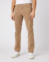 MĘSKIE SPODNIE MATERIAŁOWE WRANGLER GREENSBORO FLAX W15QA2C04 112141185. Białe spodnie materiałowe Wrangler, l, bez wzorów, z materiału. Za 199.99 zł.