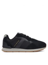Tommy Hilfiger Sneakersy Core Mix Rummer FM0FM06001 Czarny. Czarne buty sportowe casual Tommy Hilfiger, bez wzorów, z materiału, bez zapięcia. Za 409.99 zł.