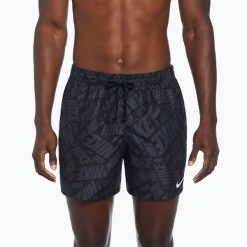 Szorty kąpielowe męskie Nike Tossed 5" Volley. Czarne szorty Nike, m, bez wzorów. Za 189.99 zł.